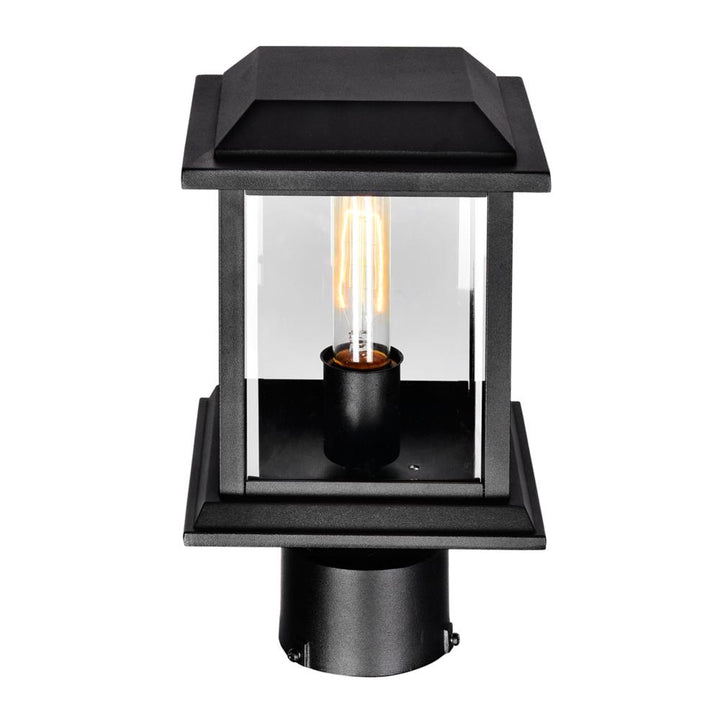Blackbridge 1 Light Outdoor Black Lantern Head