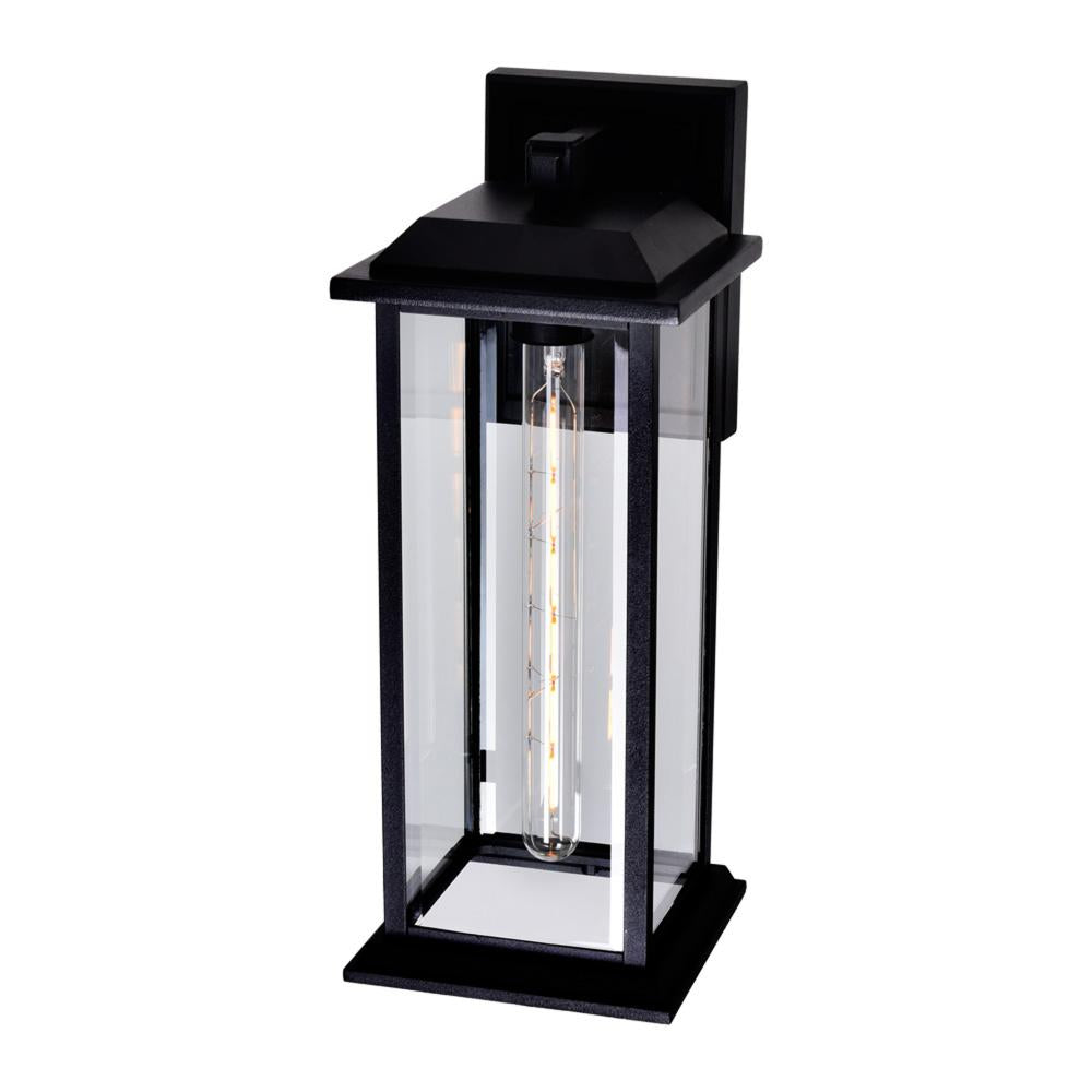 Blackbridge 1 Light Outdoor Black Wall Lantern