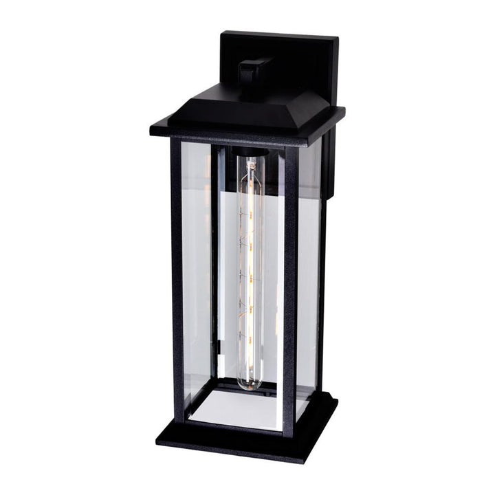 Blackbridge 1 Light Outdoor Black Wall Lantern