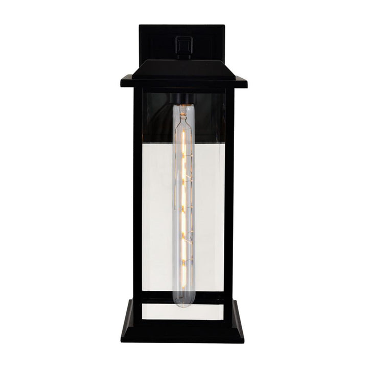 Blackbridge 1 Light Outdoor Black Wall Lantern