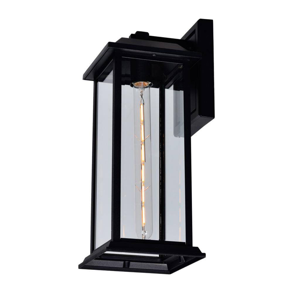 Blackbridge 1 Light Outdoor Black Wall Lantern