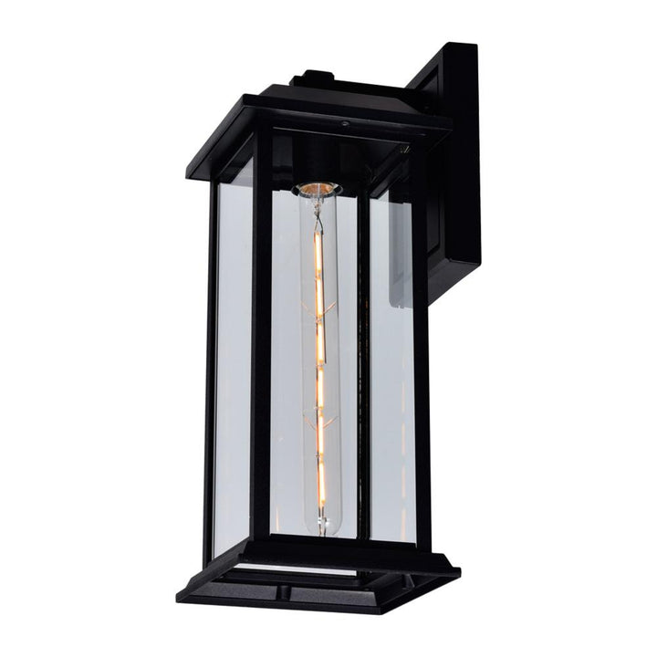 Blackbridge 1 Light Outdoor Black Wall Lantern