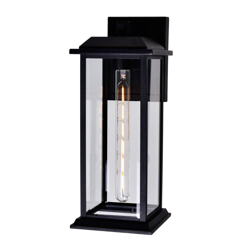 Blackbridge 1 Light Outdoor Black Wall Lantern
