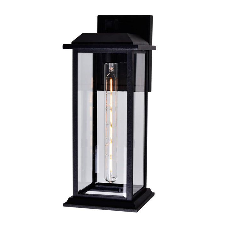 Blackbridge 1 Light Outdoor Black Wall Lantern