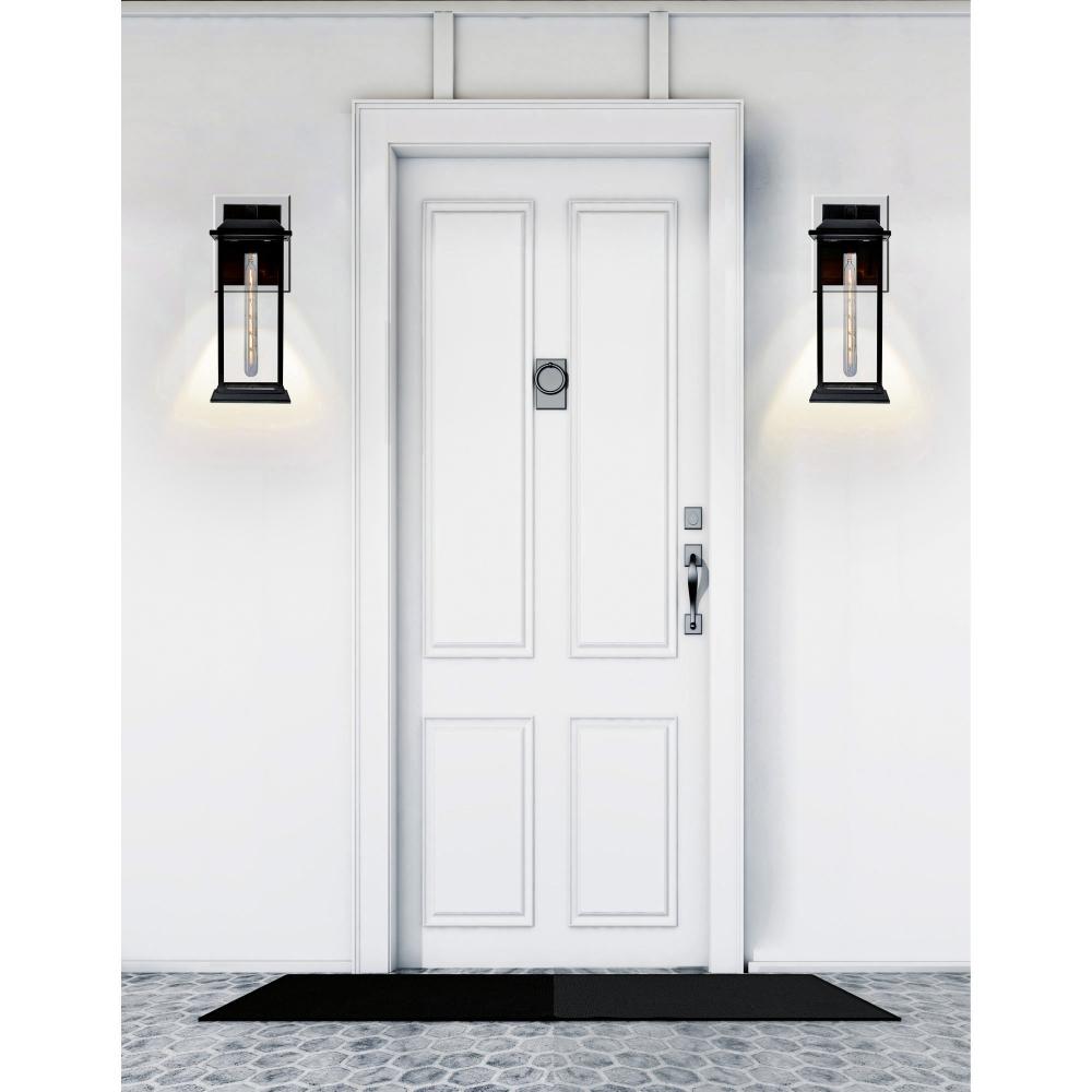 Blackbridge 1 Light Outdoor Black Wall Lantern