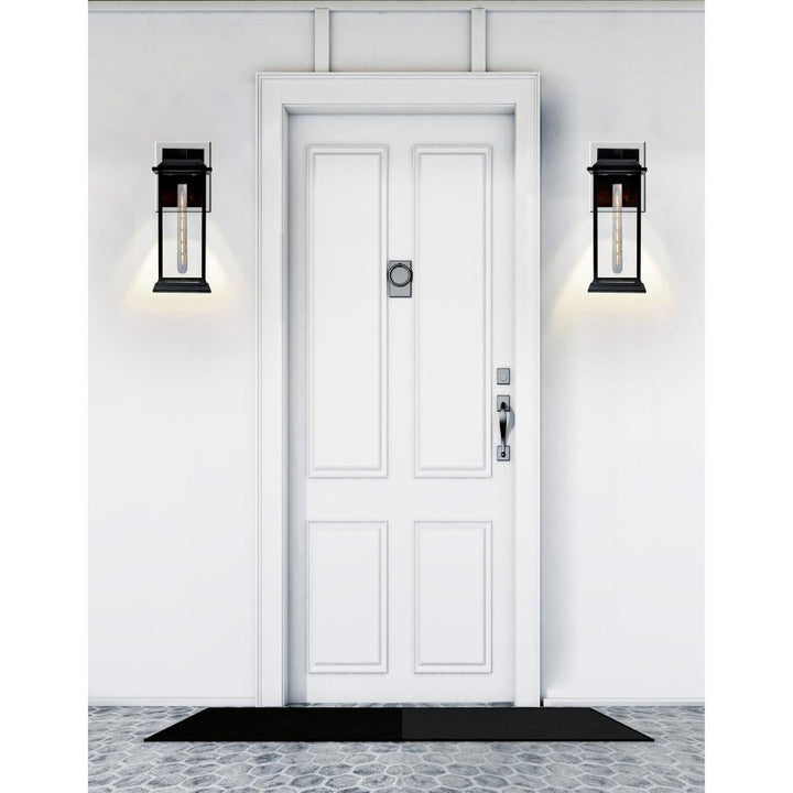 Blackbridge 1 Light Outdoor Black Wall Lantern