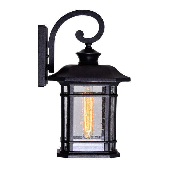 Blackburn 1 Light Outdoor Black Wall Lantern