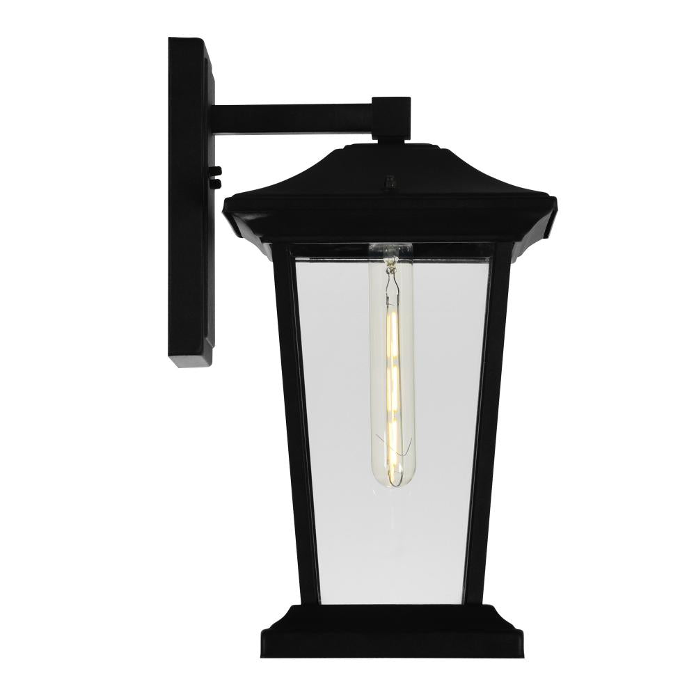 Leawood 1 Light Black Outdoor Wall Light