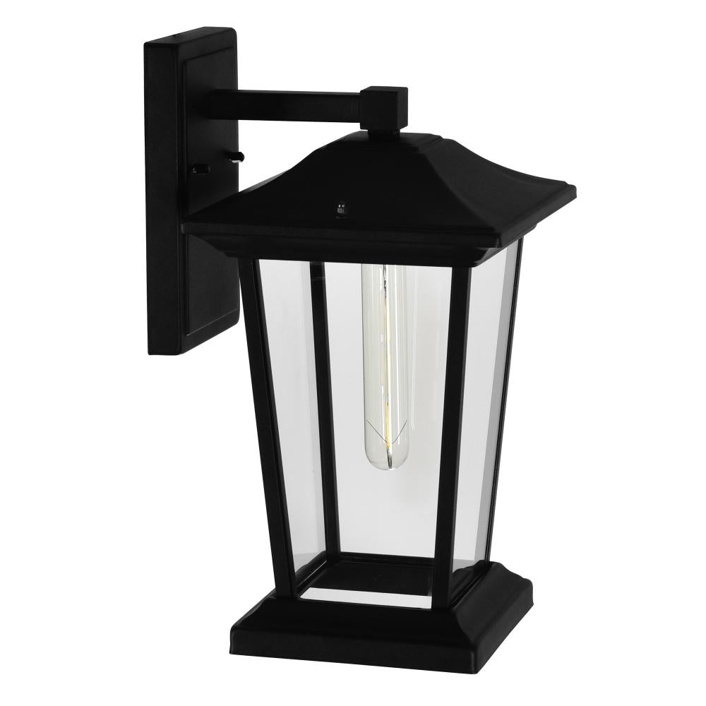 Leawood 1 Light Black Outdoor Wall Light