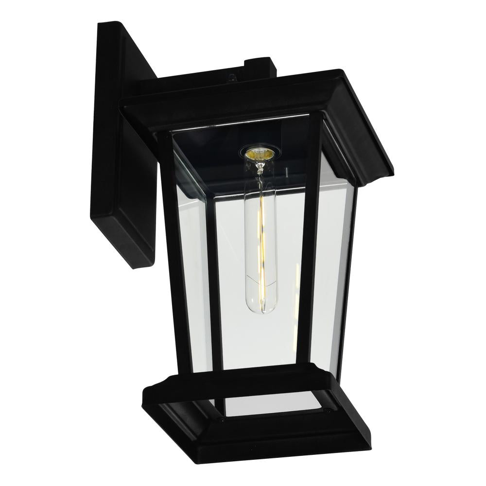 Leawood 1 Light Black Outdoor Wall Light