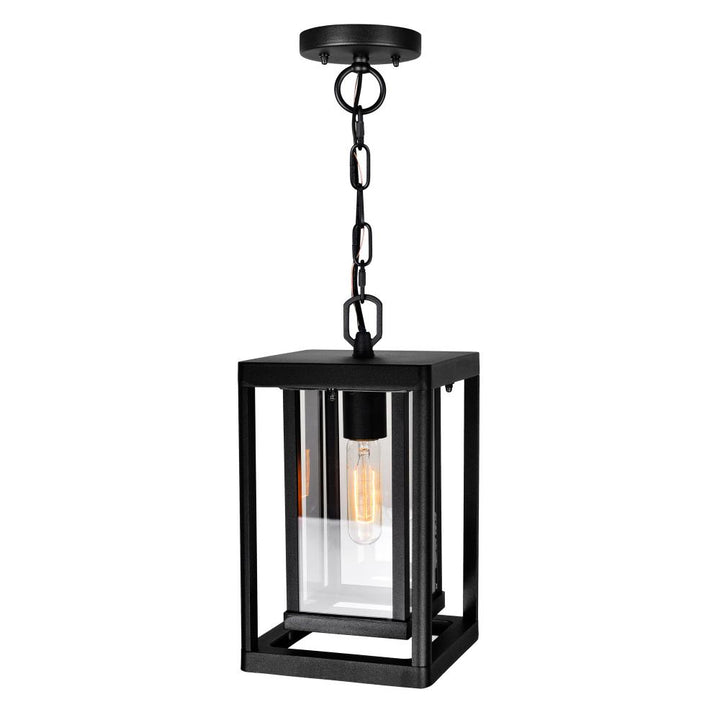 Mulvane 1 Light Black Outdoor Hanging Light