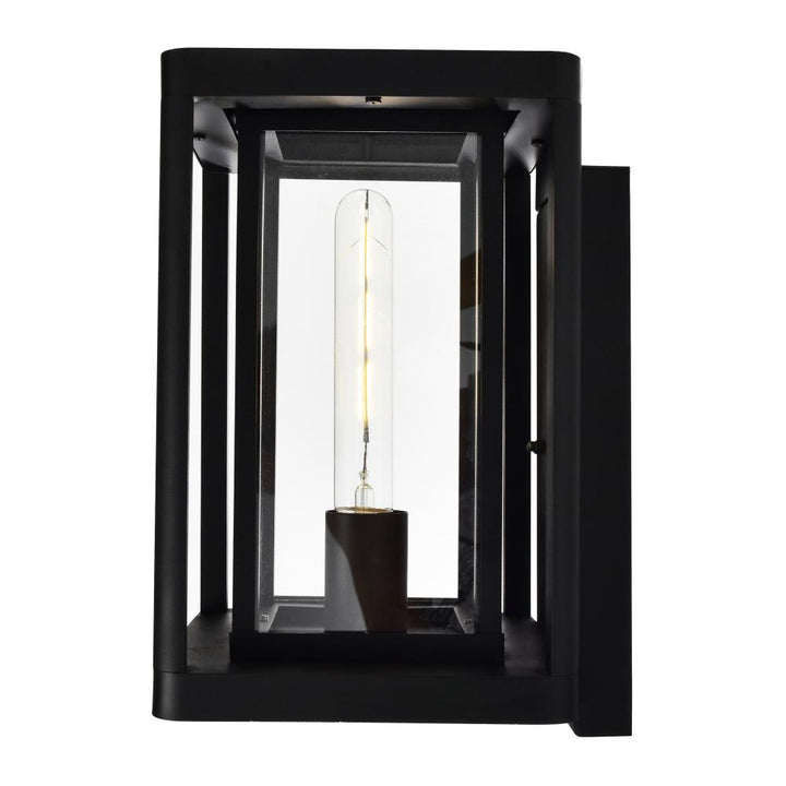 Mulvane 1 Light Black Outdoor Wall Light