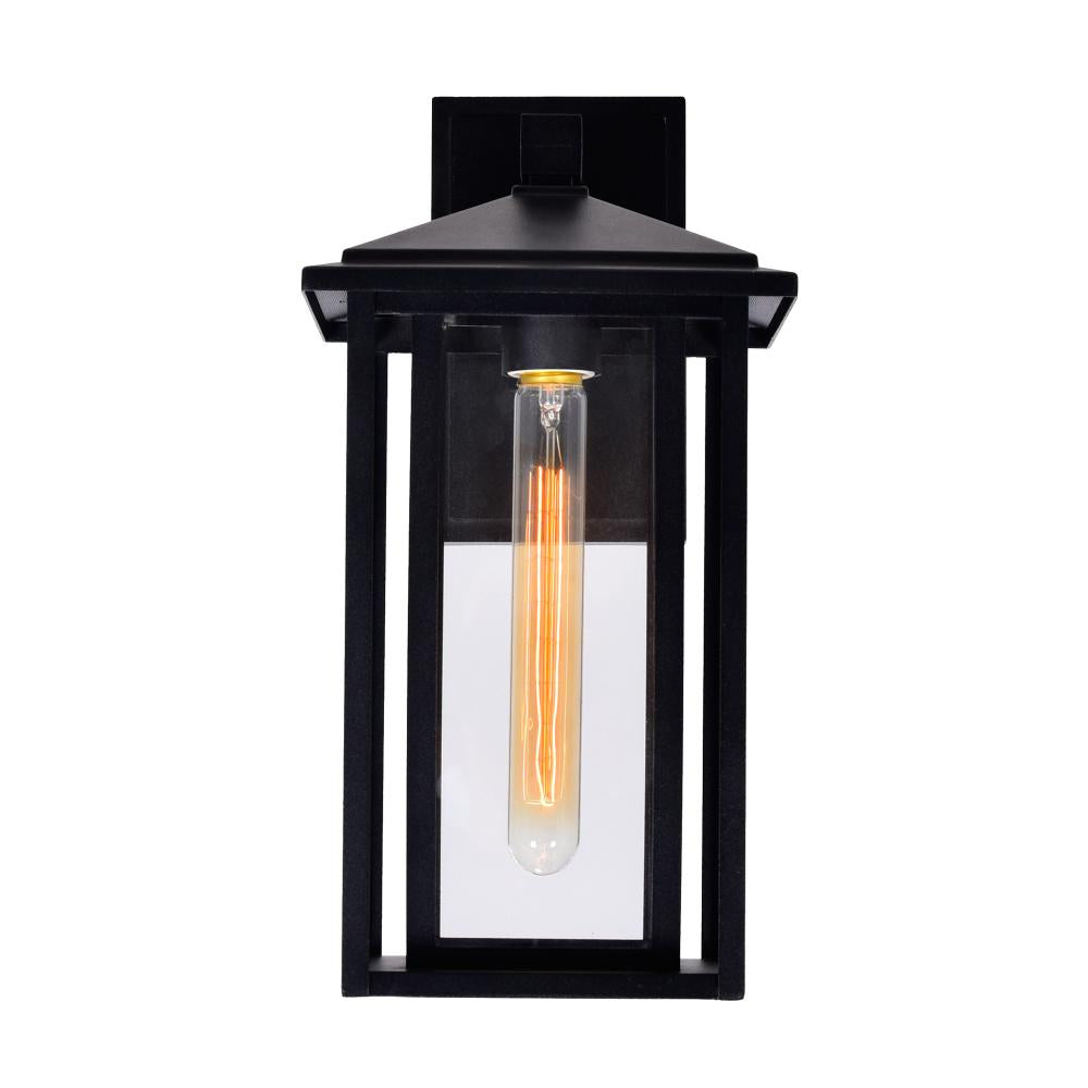 Crawford 1 Light Black Outdoor Wall Light