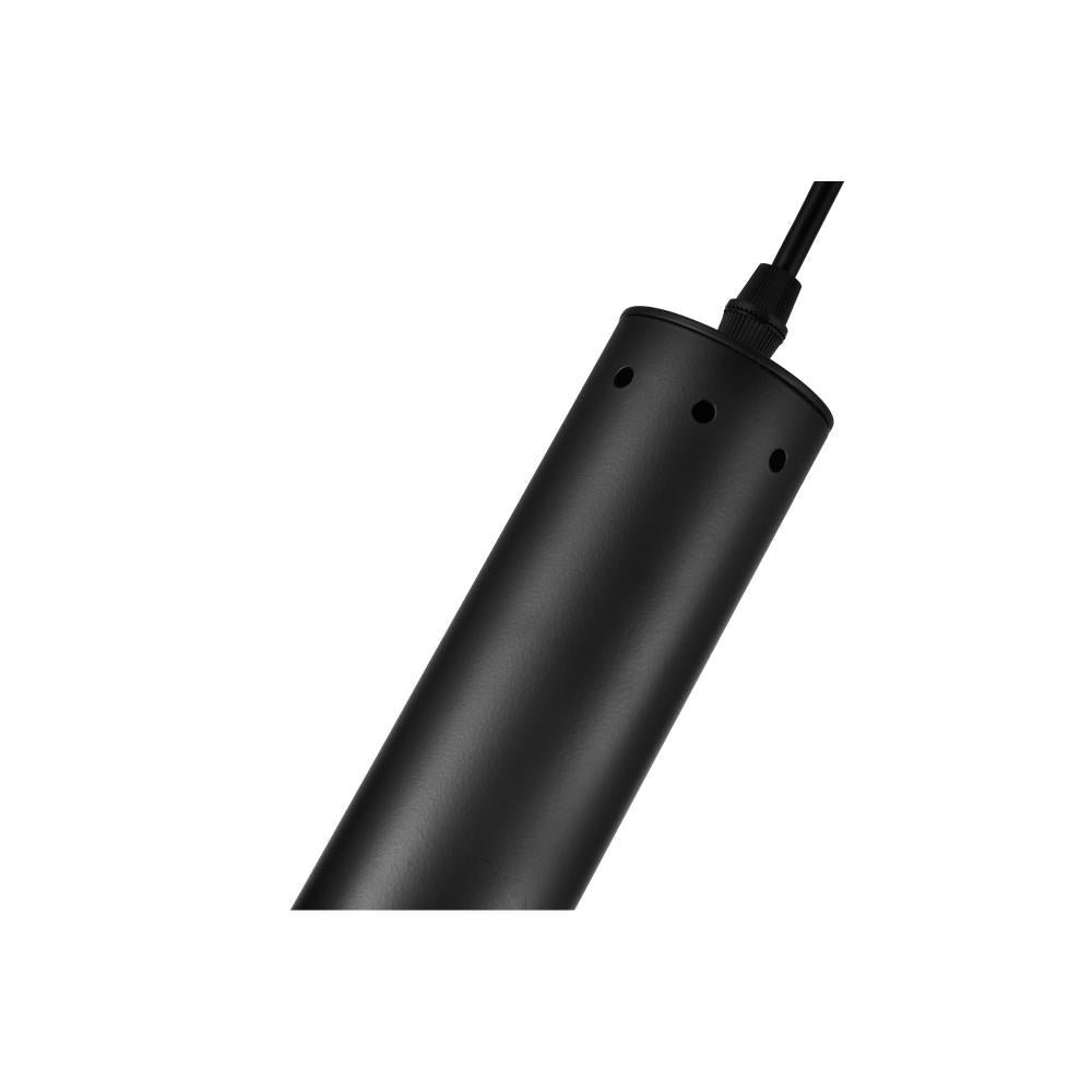 Anem 1 Light Down Mini Pendant With Matte Black & Satin Gold Finish