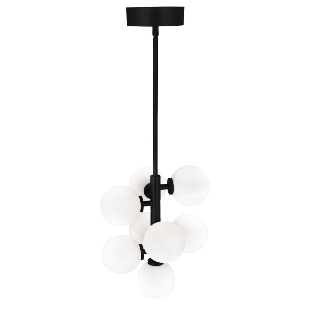 Arya 8 Light Pendant With Black Finish