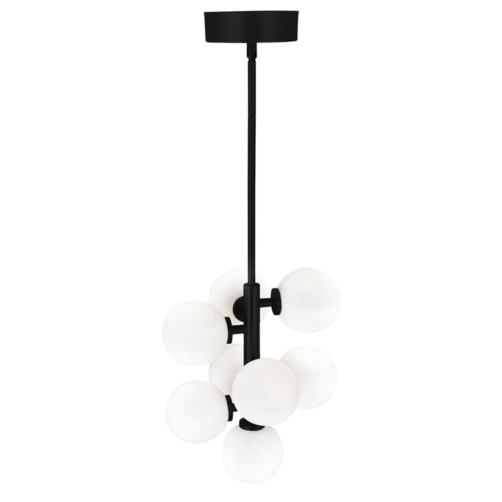 Arya 8 Light Pendant With Black Finish