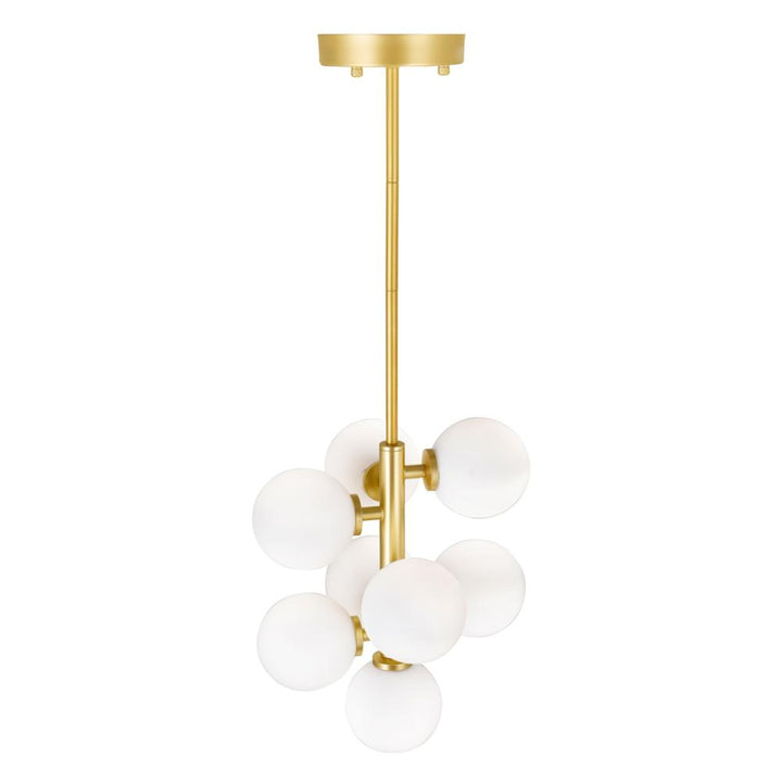 Arya 8 Light Pendant With Satin Gold Finish