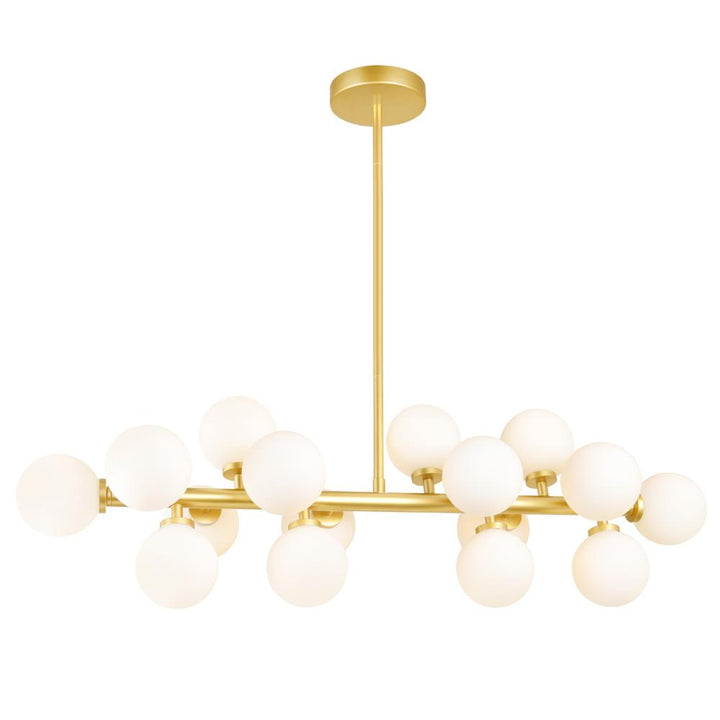 Arya 16 Light Chandelier With Satin Gold Finish