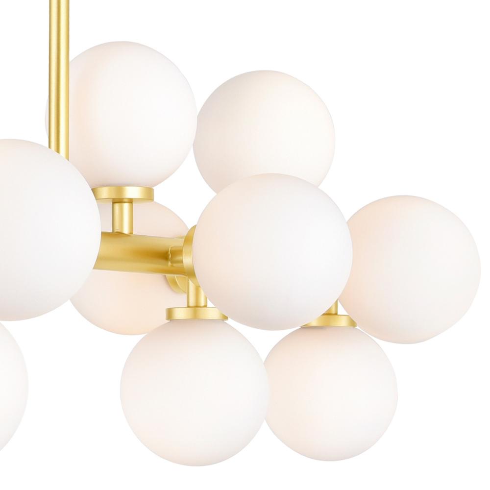 Arya 16 Light Chandelier With Satin Gold Finish