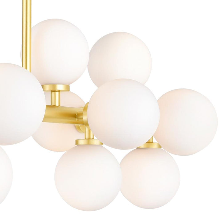 Arya 16 Light Chandelier With Satin Gold Finish