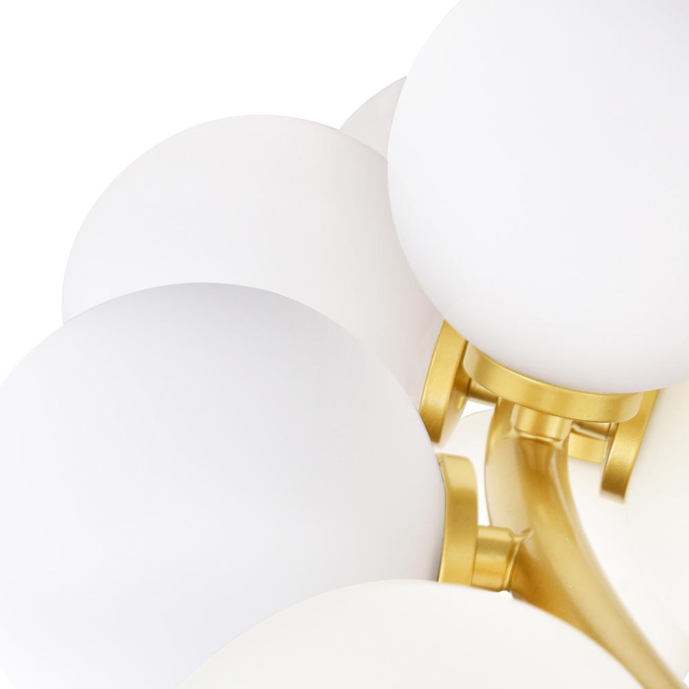 Arya 45 Light Chandelier With Satin Gold Finish