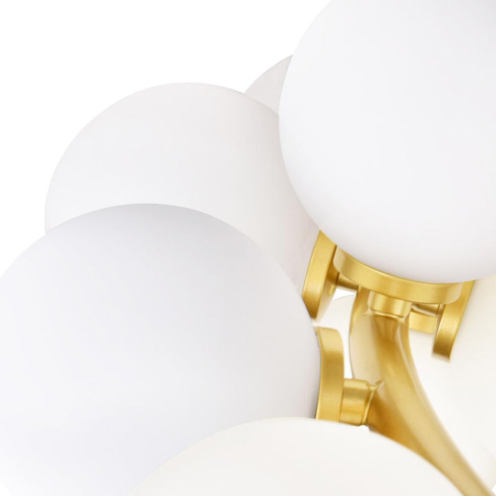 Arya 45 Light Chandelier With Satin Gold Finish