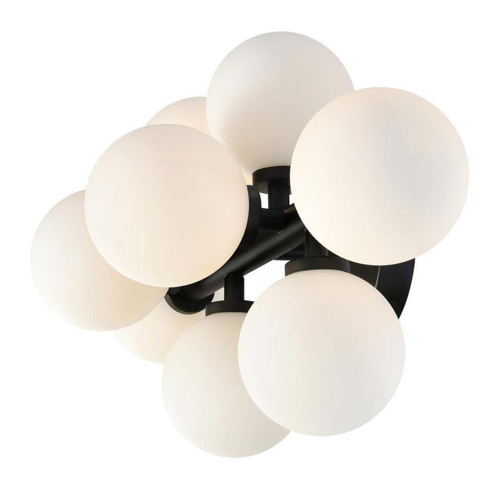 Arya 8 Light Wall Sconce With Black Finish