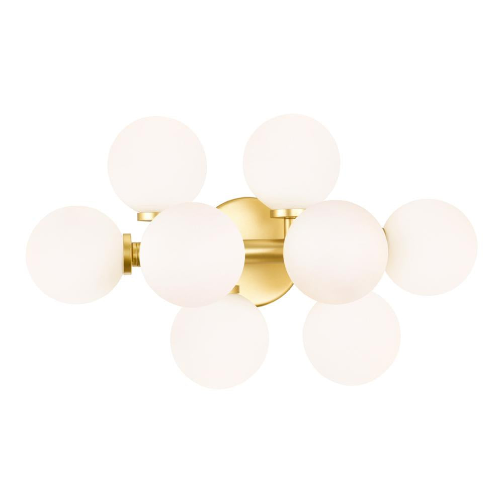 Arya 8 Light Wall Sconce With Satin Gold Finish