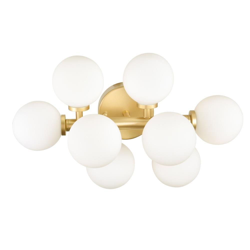 Arya 8 Light Wall Sconce With Satin Gold Finish