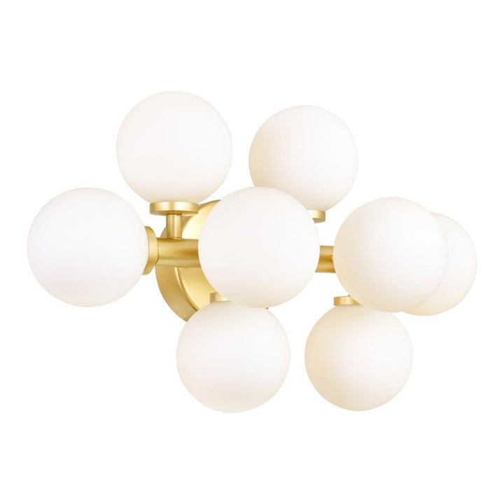 Arya 8 Light Wall Sconce With Satin Gold Finish