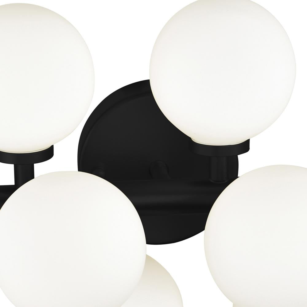 Arya 17 Light Wall Sconce With Black Finish