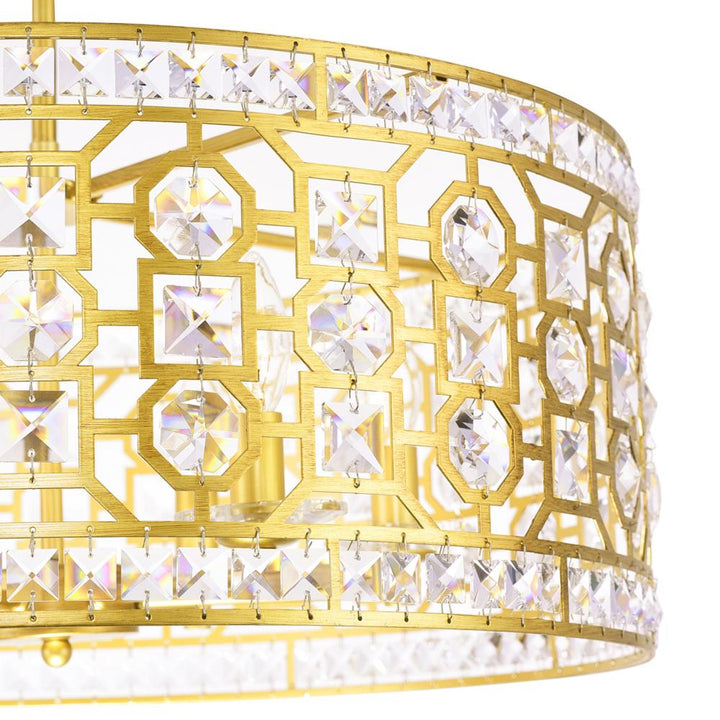 Belinda 6 Light Chandelier With Champagne Finish