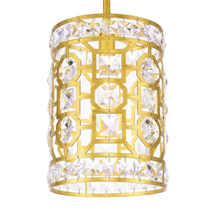 Belinda 1 Light Pendant With Champagne Finish