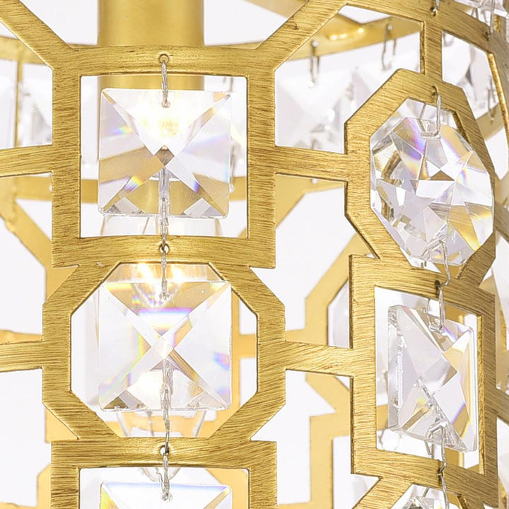 Belinda 1 Light Pendant With Champagne Finish