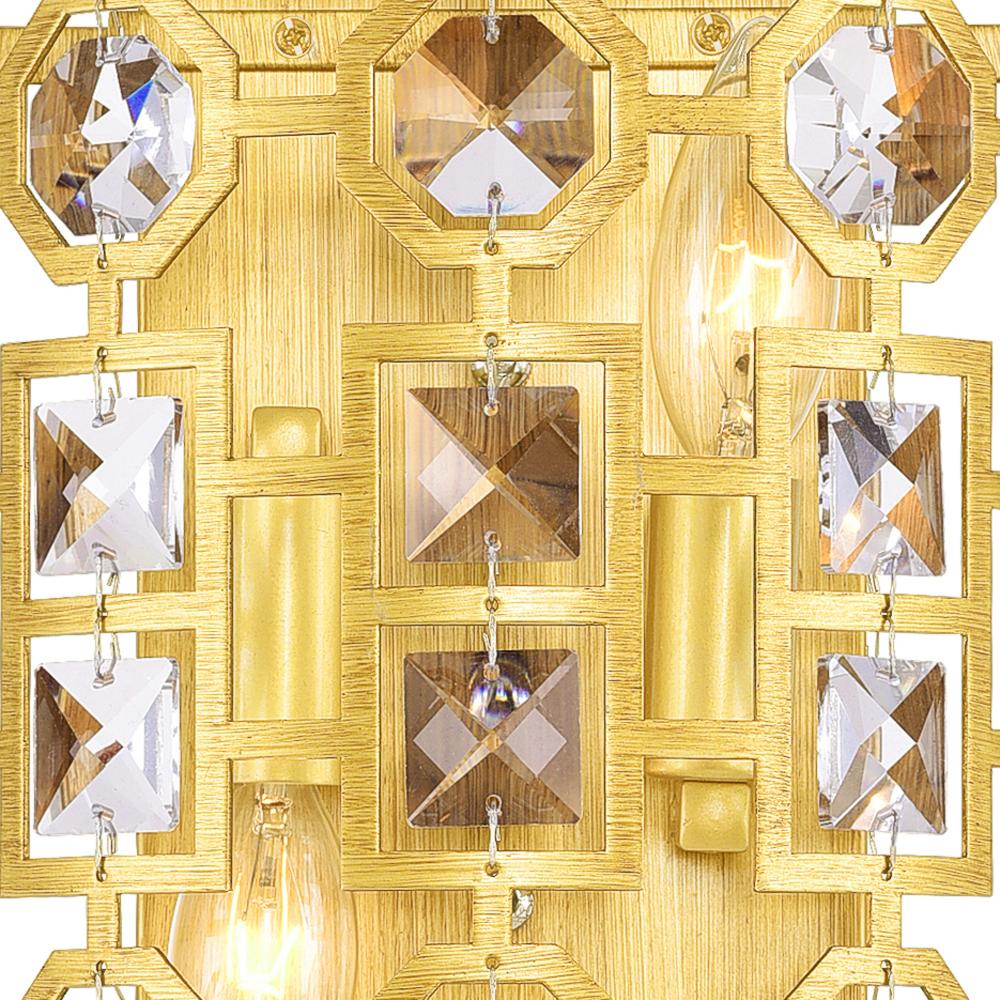 Belinda 2 Light Wall Sconce With Champagne Finish
