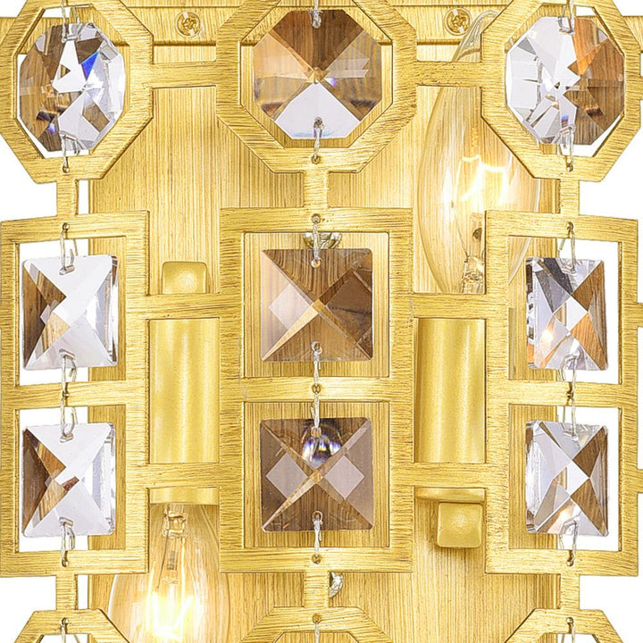 Belinda 2 Light Wall Sconce With Champagne Finish
