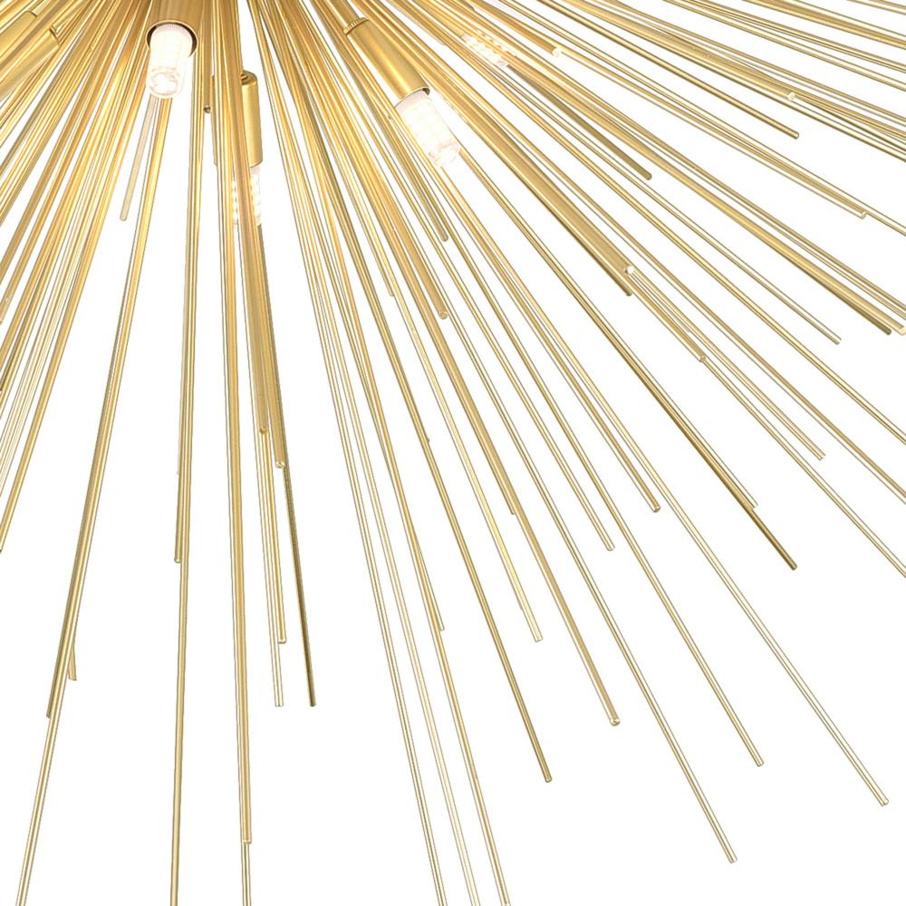 Savannah 8 Light Flush Mount With Gold Leaf Finish