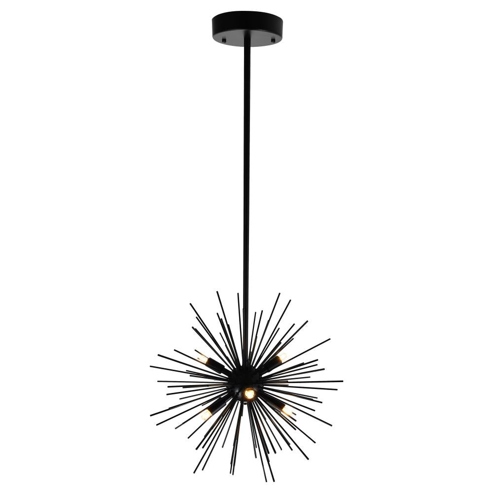 Savannah 6 Light Chandelier With Black Finish
