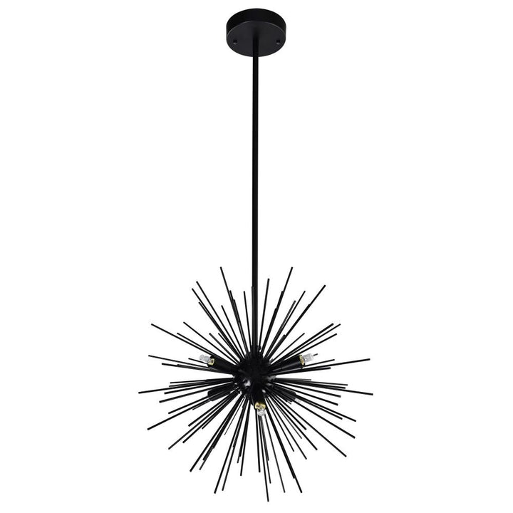 Savannah 6 Light Chandelier With Black Finish