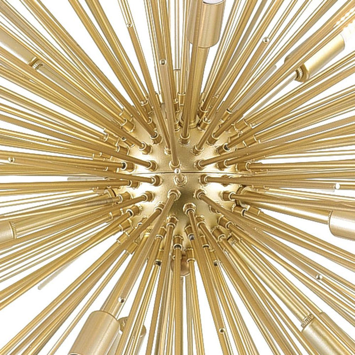 Savannah 9 Light Chandelier With Gold Leaf Finish