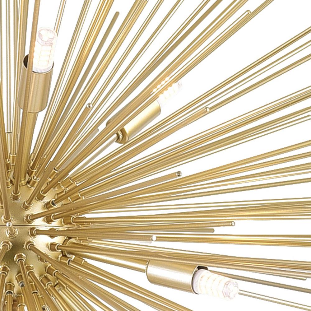 Savannah 9 Light Chandelier With Gold Leaf Finish