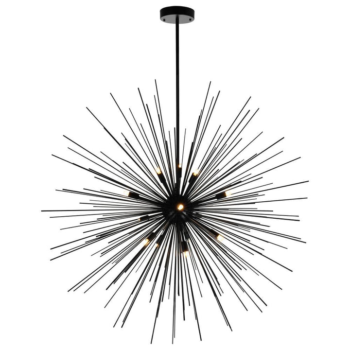 Savannah 14 Light Chandelier With Black Finish