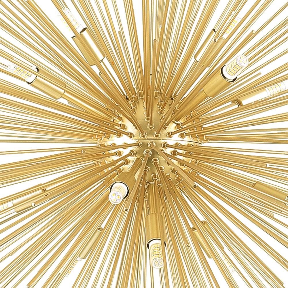 Savannah 14 Light Chandelier With Gold Leaf Finish