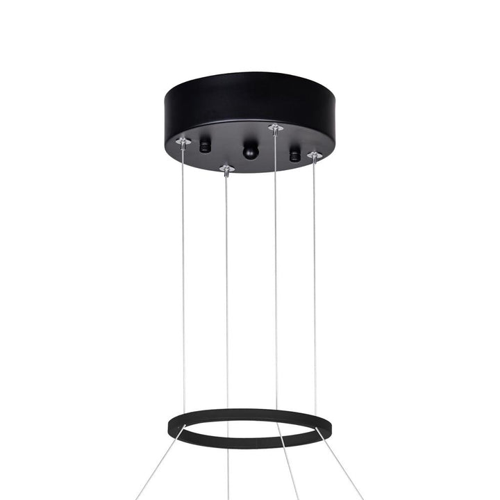 Rosalina LED Chandelier With Matte Black Finish