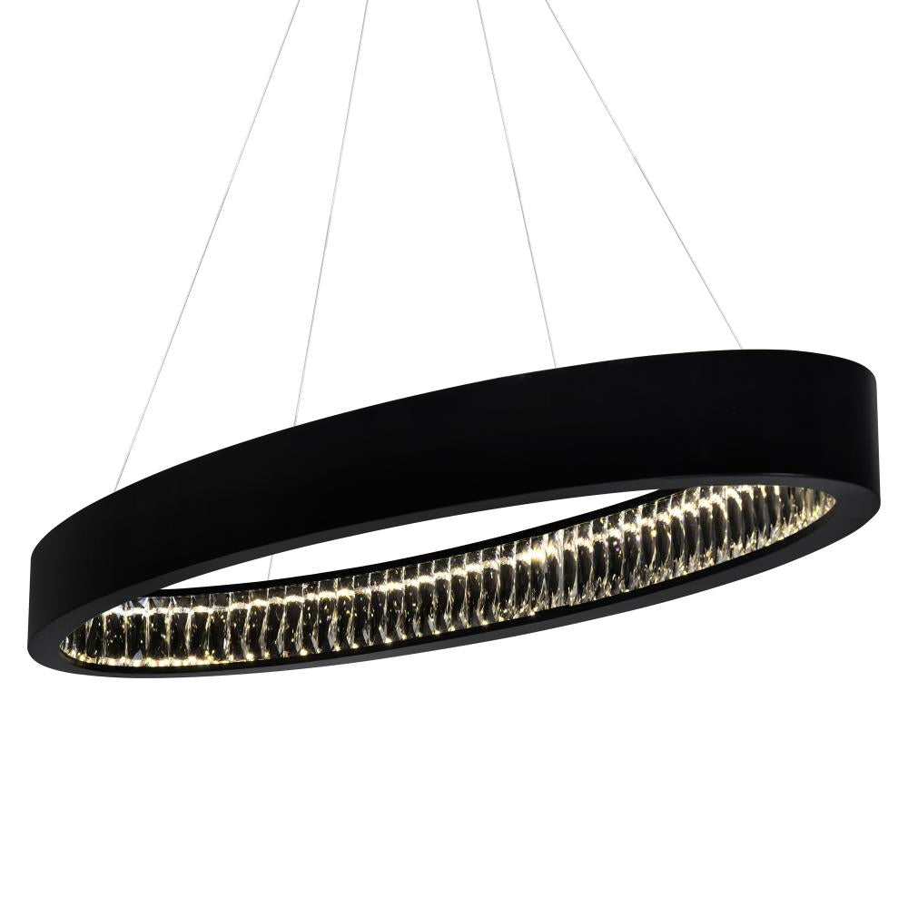 Rosalina LED Chandelier With Matte Black Finish