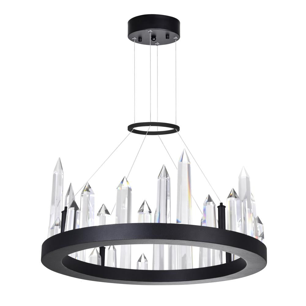 Juliette LED Chandelier With Black Finish