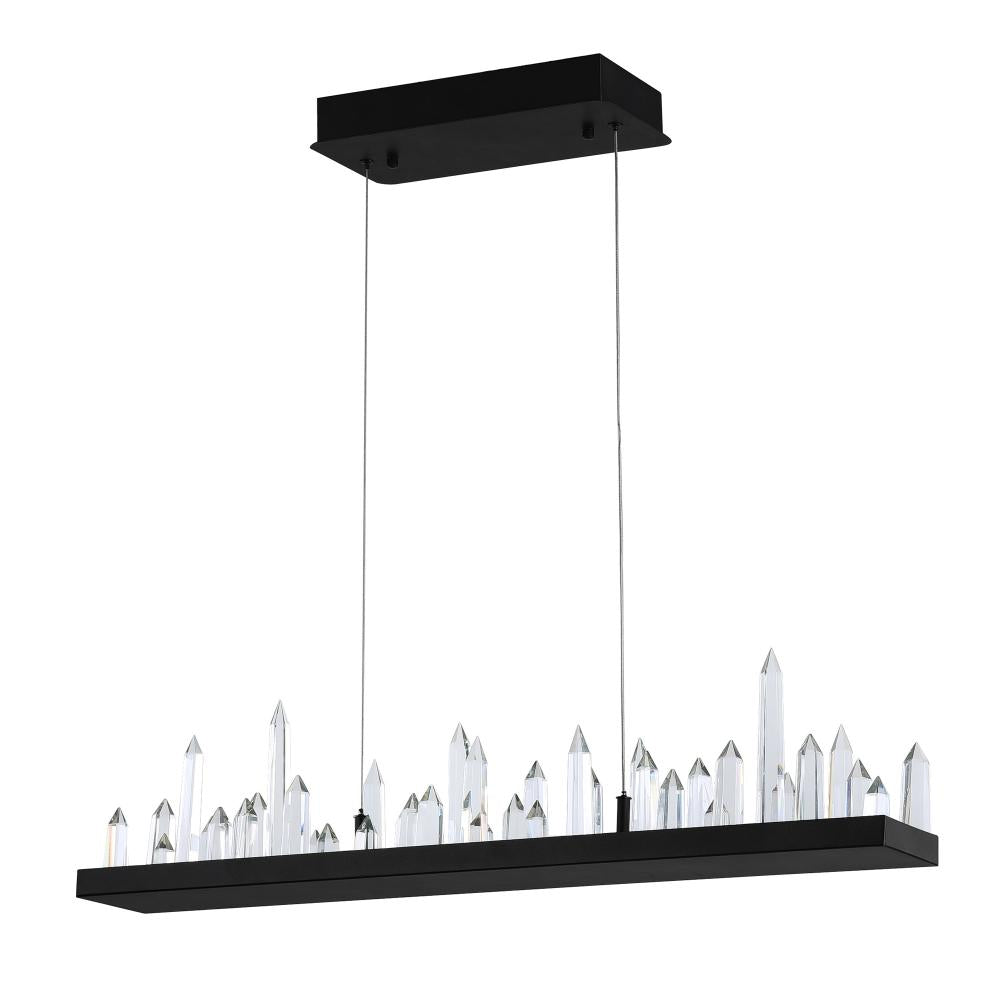 Juliette LED Chandelier With Black Finish