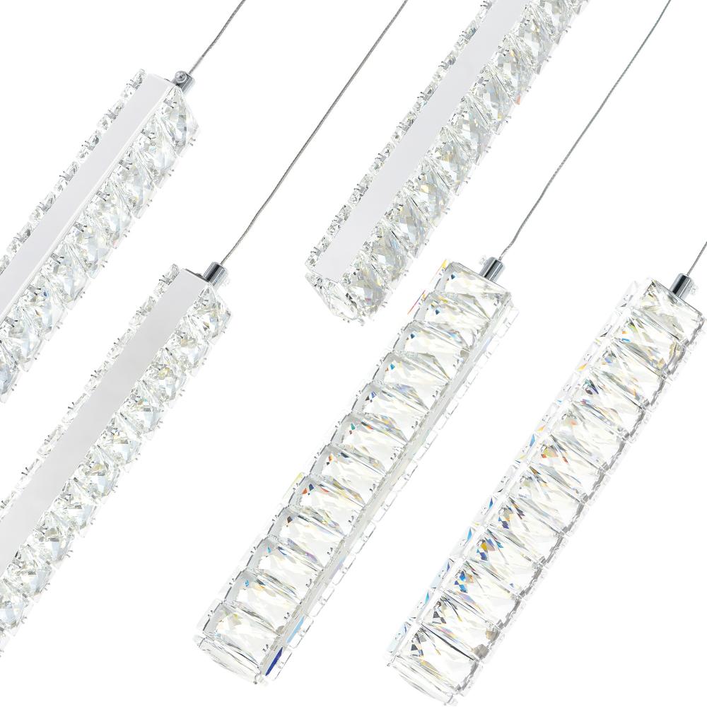 Celina LED Chandelier With Chrome Finish