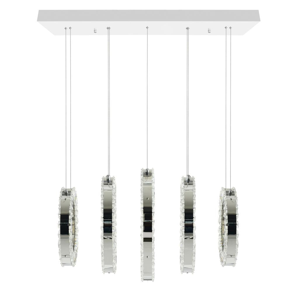 Celina LED Chandelier With Chrome Finish