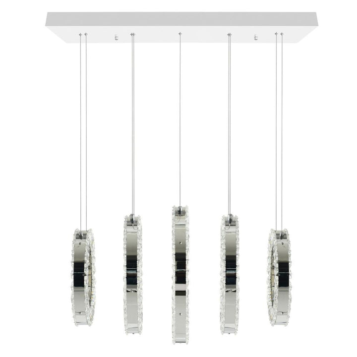 Celina LED Chandelier With Chrome Finish